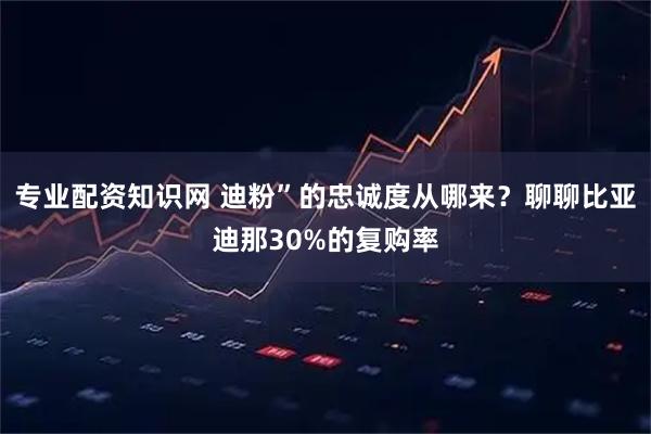 专业配资知识网 迪粉”的忠诚度从哪来？聊聊比亚迪那30%的复购率