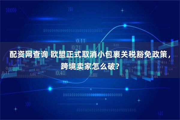 配资网查询 欧盟正式取消小包裹关税豁免政策,跨境卖家怎么破?